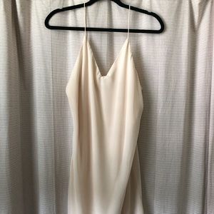 Blush lined mini dress